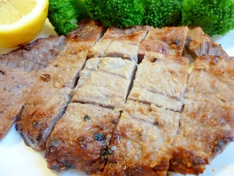 牛もも肉の味噌漬け焼き